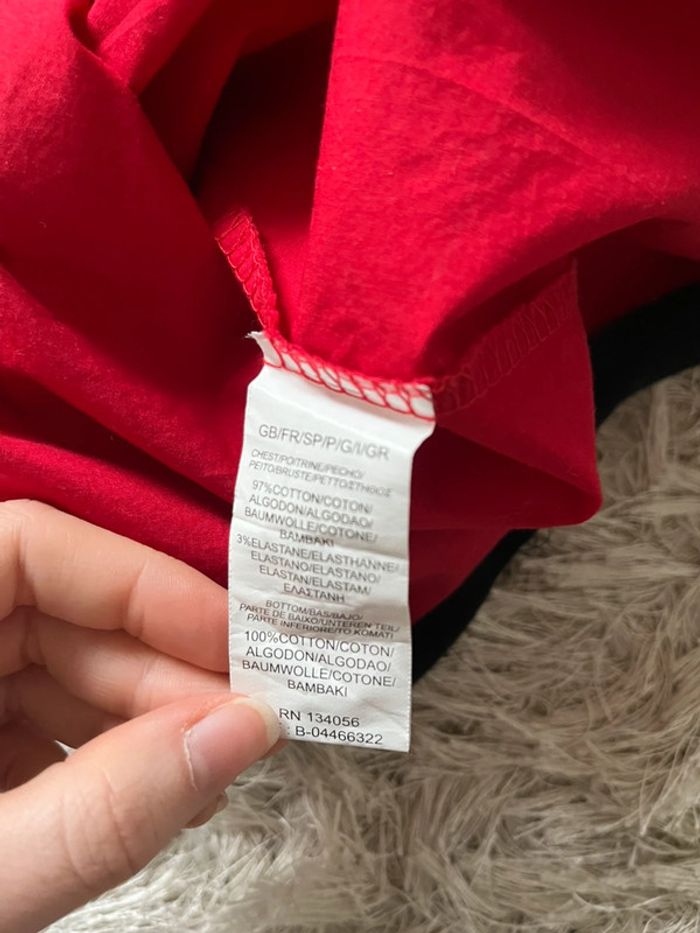 Robe rouge rosaces L - photo numéro 4