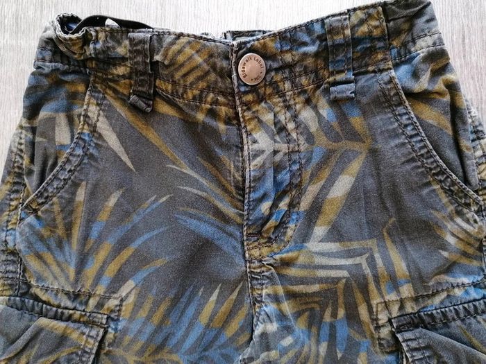 Ensemble Polo manches courtes blanc/ bermuda imprimé 4 ans - photo numéro 7