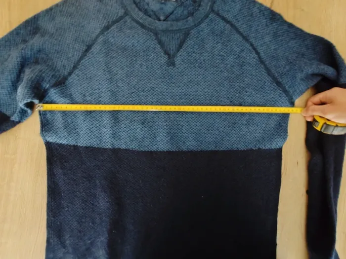 Pull/sweat col V homme bleu et noir taille xl tommy Hilfiger - photo numéro 6
