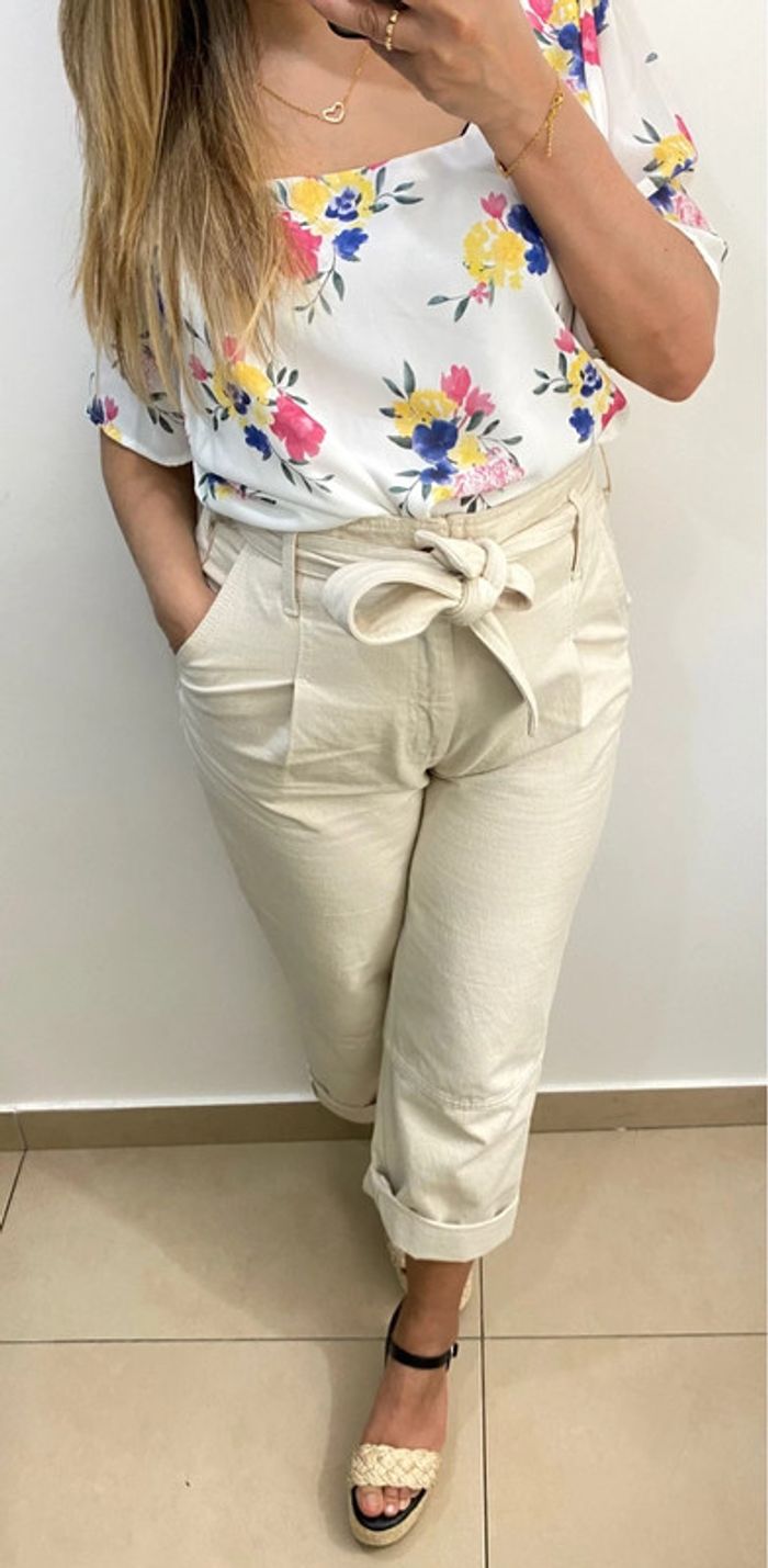 Blouse   fleurie fluide - photo numéro 5