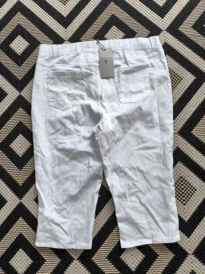 Pantacourt promiss taille 50 blanc neuf - photo numéro 2