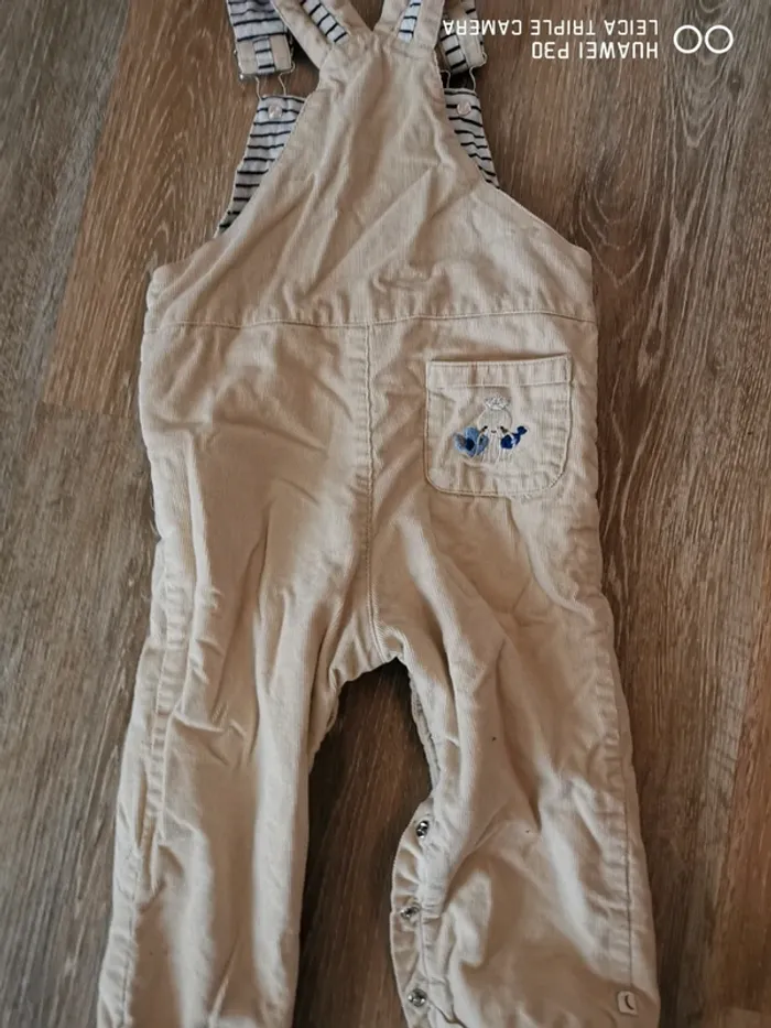 Salopette velour comme neuve chaude 24 mois - photo numéro 3