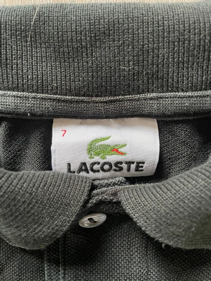Polo Lacoste noir classique 🐊 - photo numéro 4