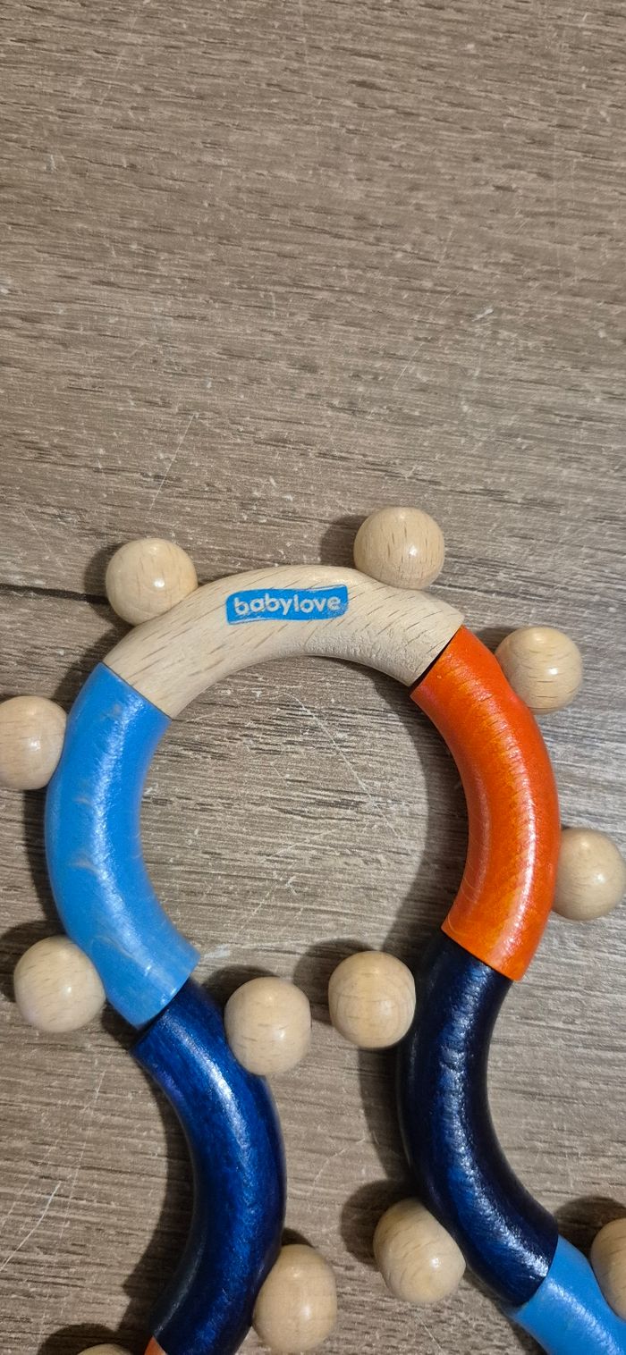 Hochet souple articulé en bois - photo numéro 4