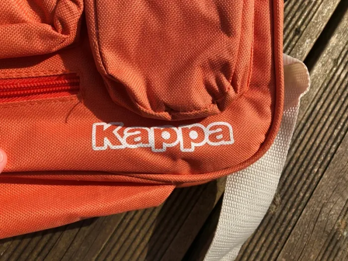Sacoche sac bandoulière Kappa couleur orange saumon shoulder bag - photo numéro 5
