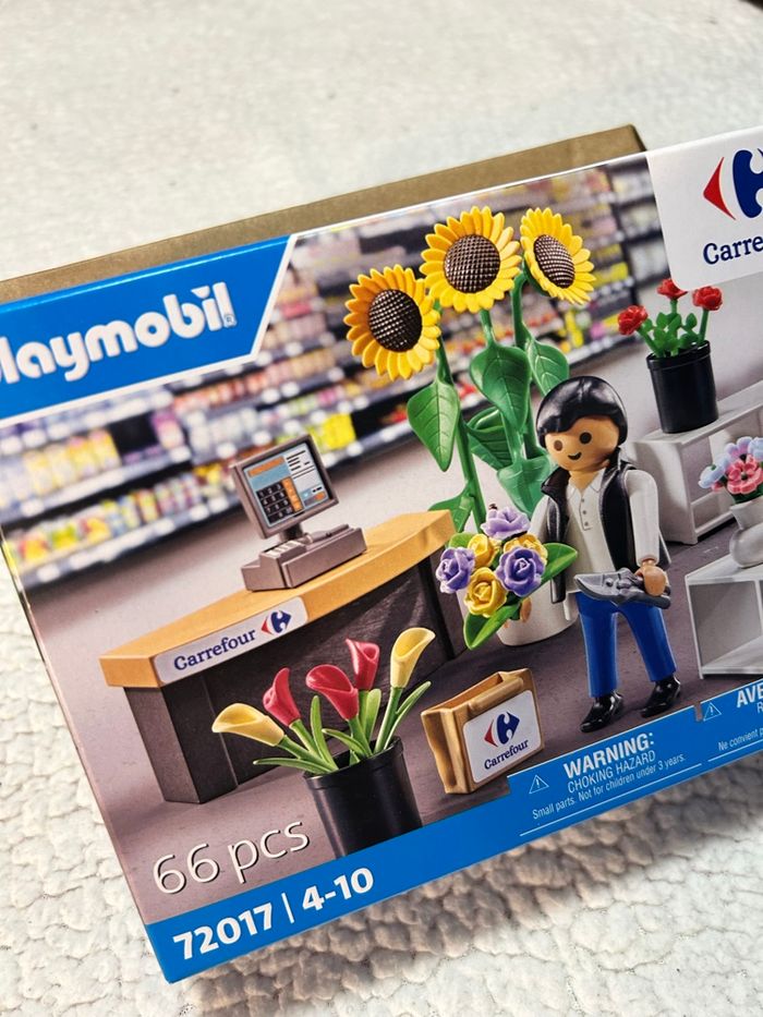 PLAYMOBIL vendeur de fleurs CARREFOUR - photo numéro 2