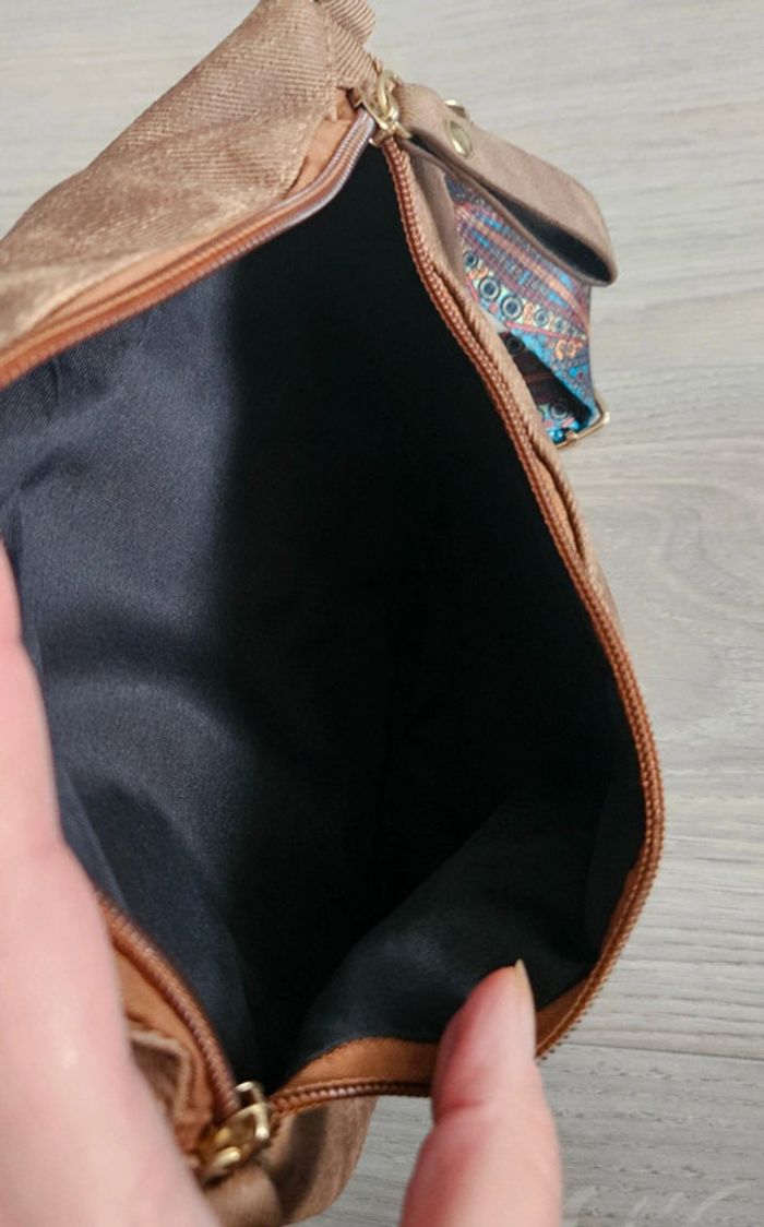 Sac banane beige marron - photo numéro 5