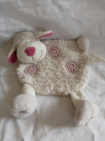 Doudou mouton plat 15 cm
