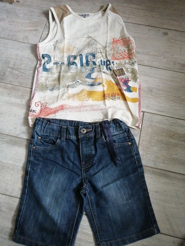 Ensemble Bermuda débardeur t 6 ans