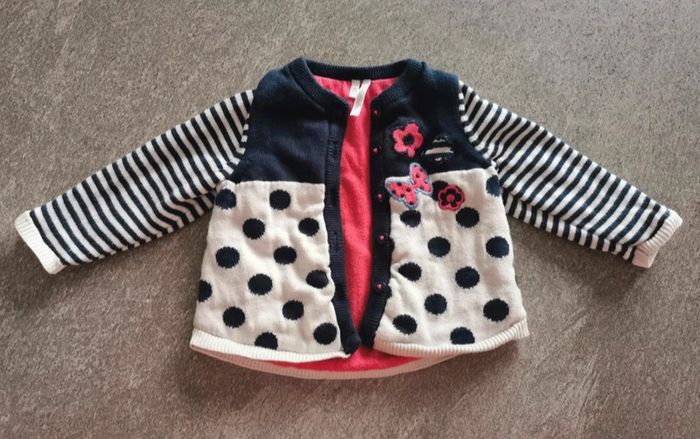 Gilet chaud bébé fille 6 mois