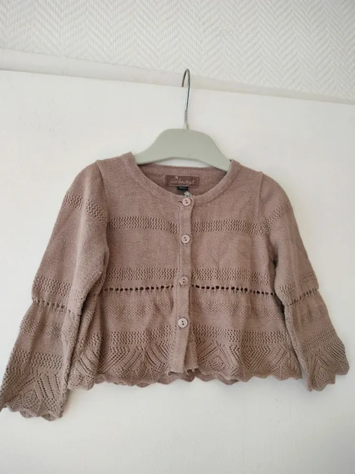 (e) Gilet marron Jean Bourget 12m