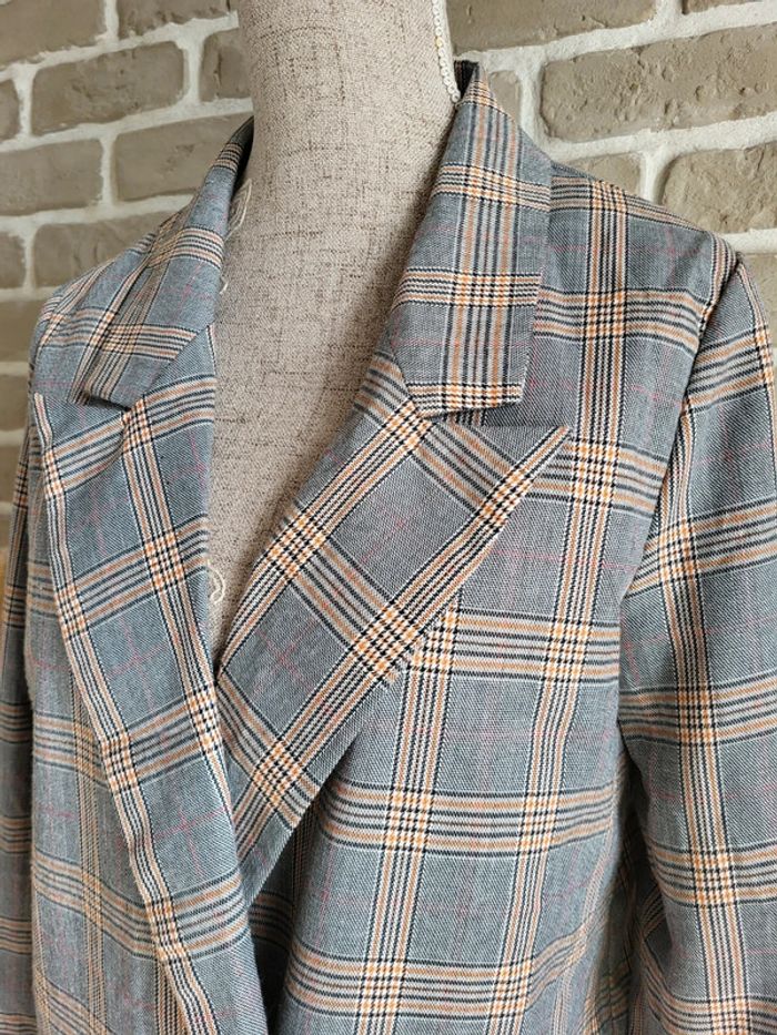 Veste blazer à carreaux Prince-de-Galles Daphnea - photo numéro 5