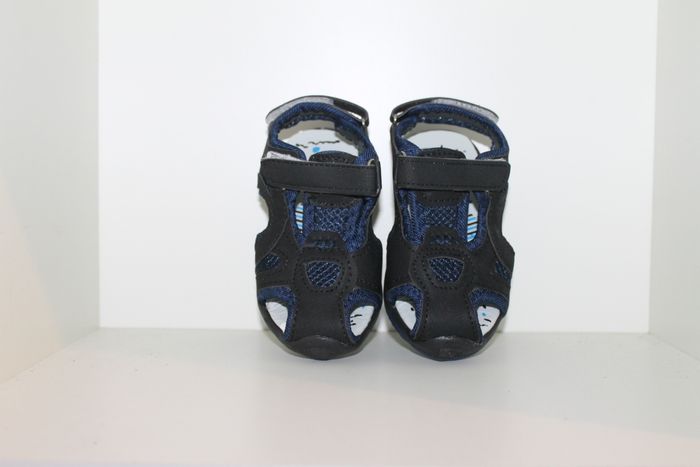 belle sandales nus pieds noire et bleue 25 - photo numéro 3