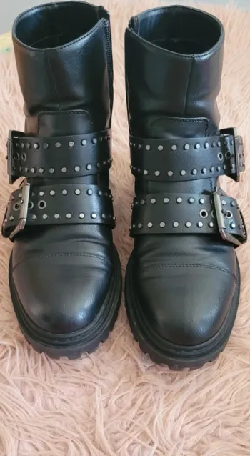 Bottines noires bershka