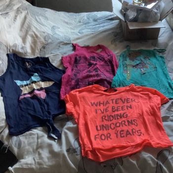 Lot de 4 tee shirt fille 10/12ans