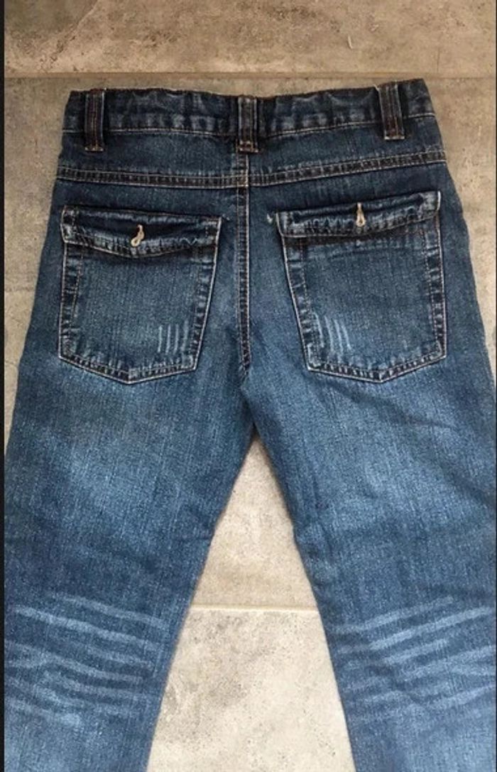 🤩 Craquant jean 7 ans 8 ans TEX adorable ajustable à la taille - photo numéro 4