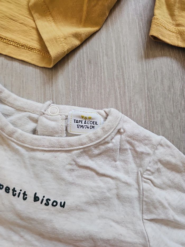 Lot  de 9 t-shirt 12 mois - photo numéro 7
