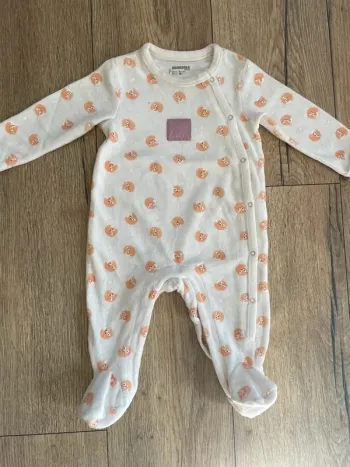 Pyjama grenouillère velours