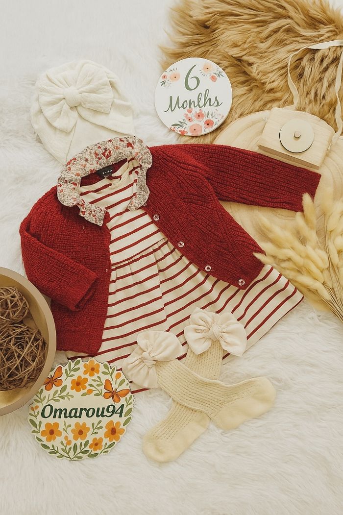 Ensemble complet automne/hiver sergent major fille 6 mois 🎀 - photo numéro 2