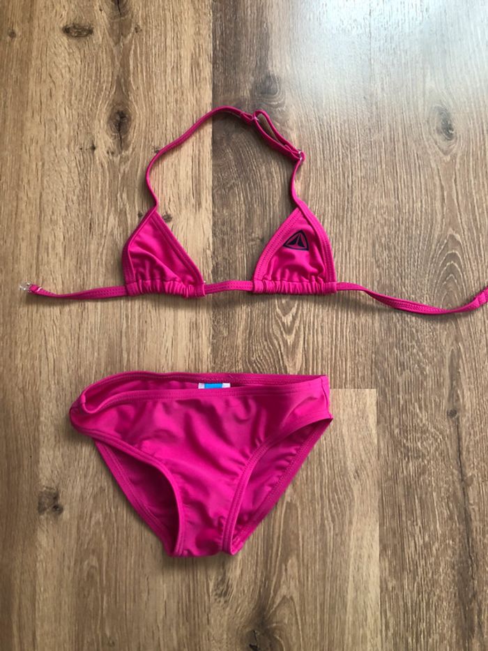 Maillot de bain 2 pièces rose fille 6 ans