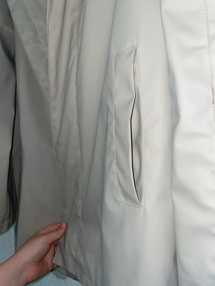 Veste imperméable beige à capuche Zara – Taille S - photo numéro 4