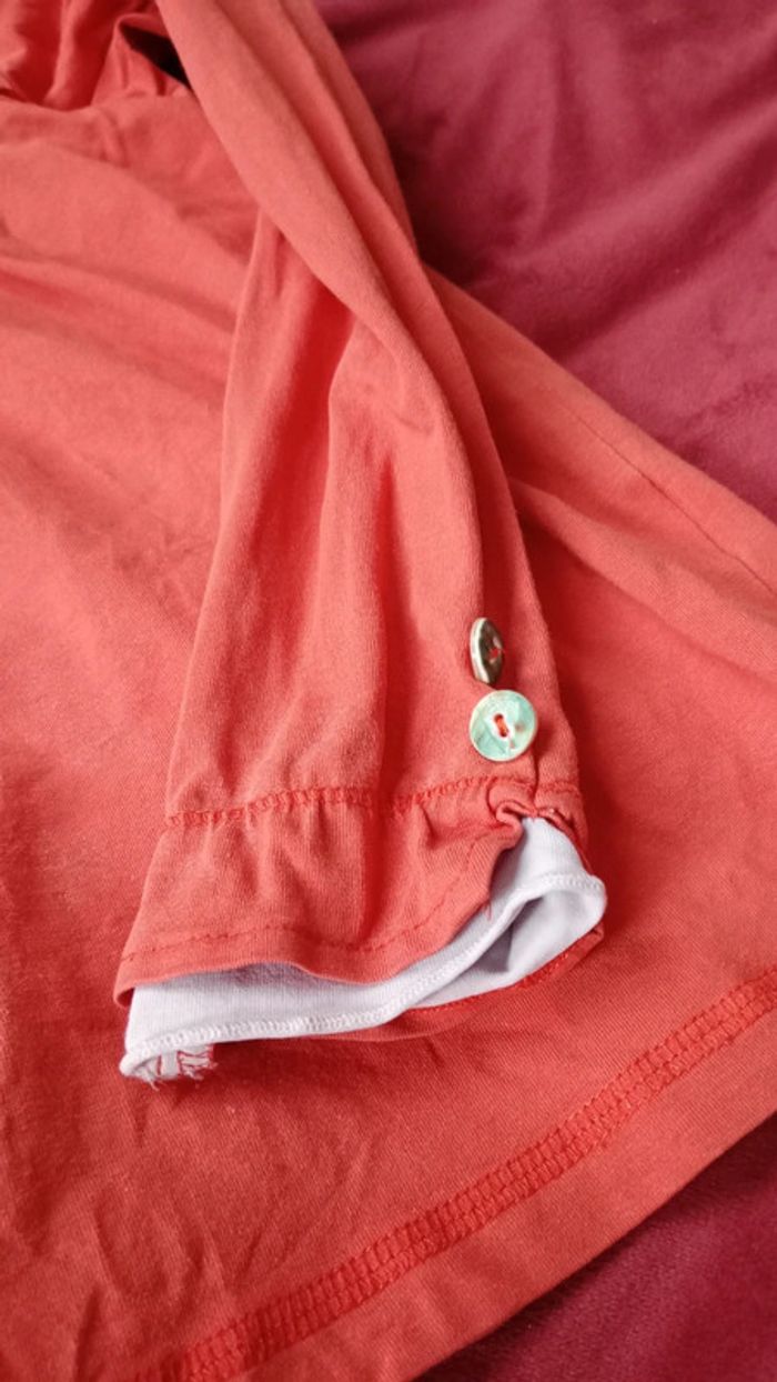 Blouse orange 8 ans - photo numéro 2