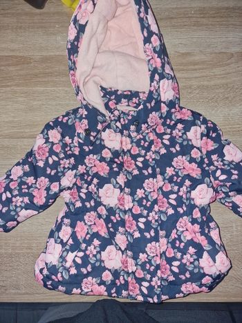 Manteau fleuri 6/9 mois