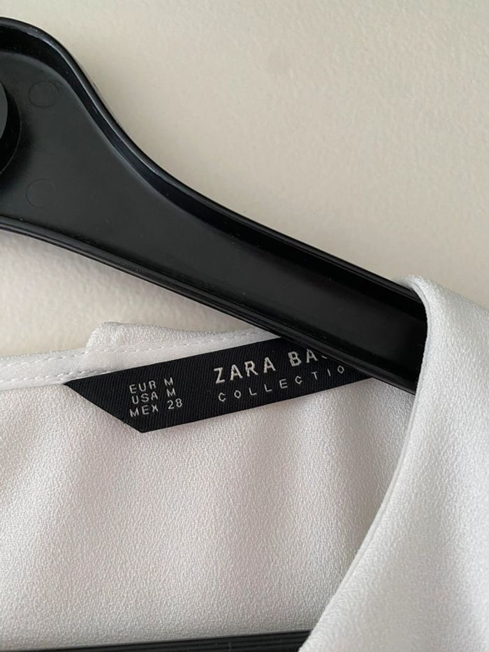 Blouse volants blanc Zara 38 🤍 - photo numéro 3