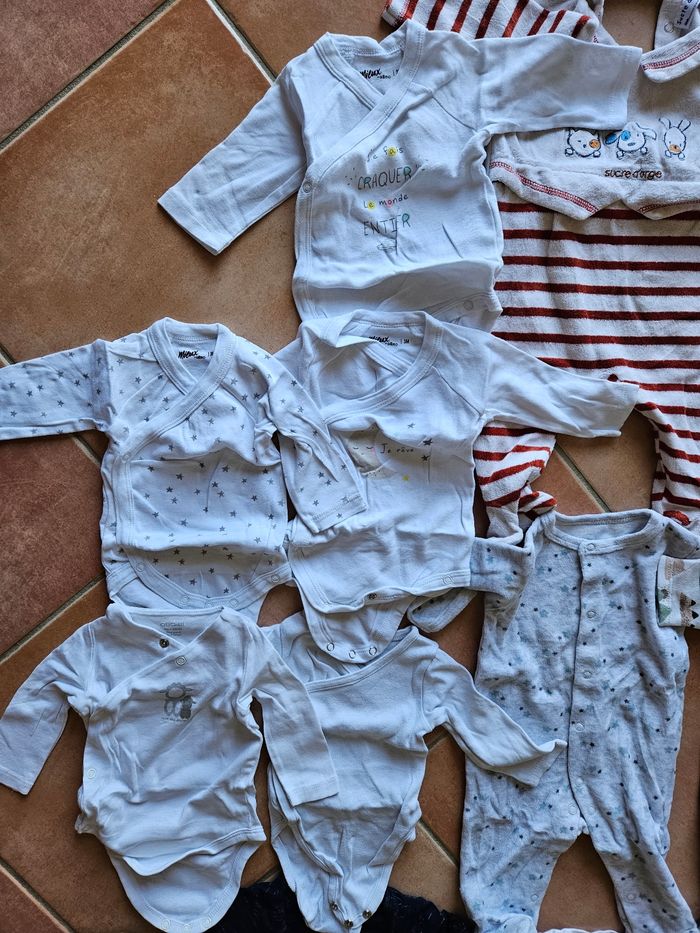 Lot 3 mois garcon veste pyjamas bodies okaidi - photo numéro 4