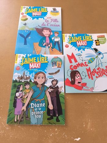 J'aime lire max. Lot de 3 magazines