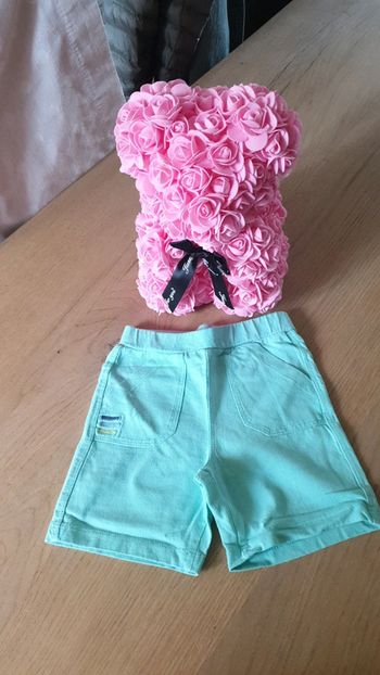 Short coton vert 12m