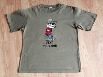 T shirt kaki Taille 138/10 ans 3 Suisses