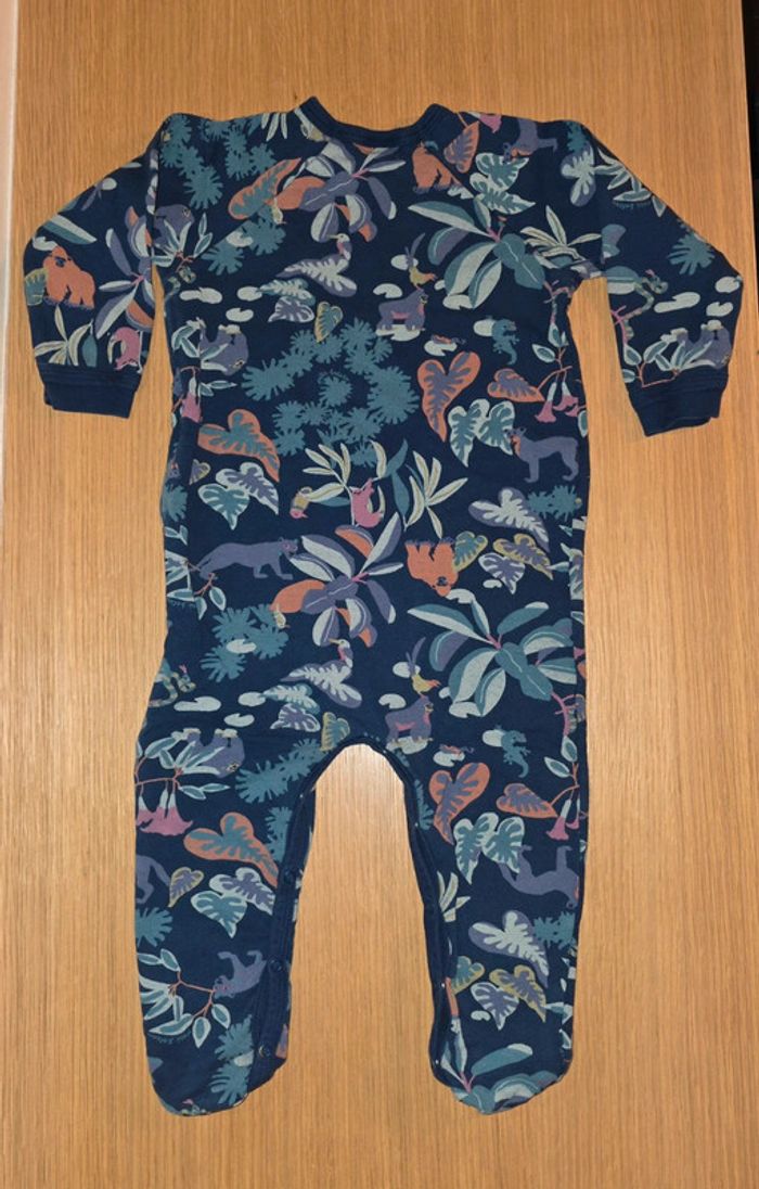 Pyjama Petit Bateau feuilles animaux 24 mois - photo numéro 2