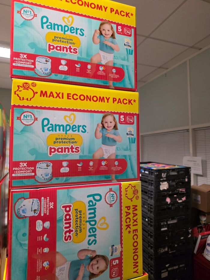3 cartons pampers premium protection pants T5