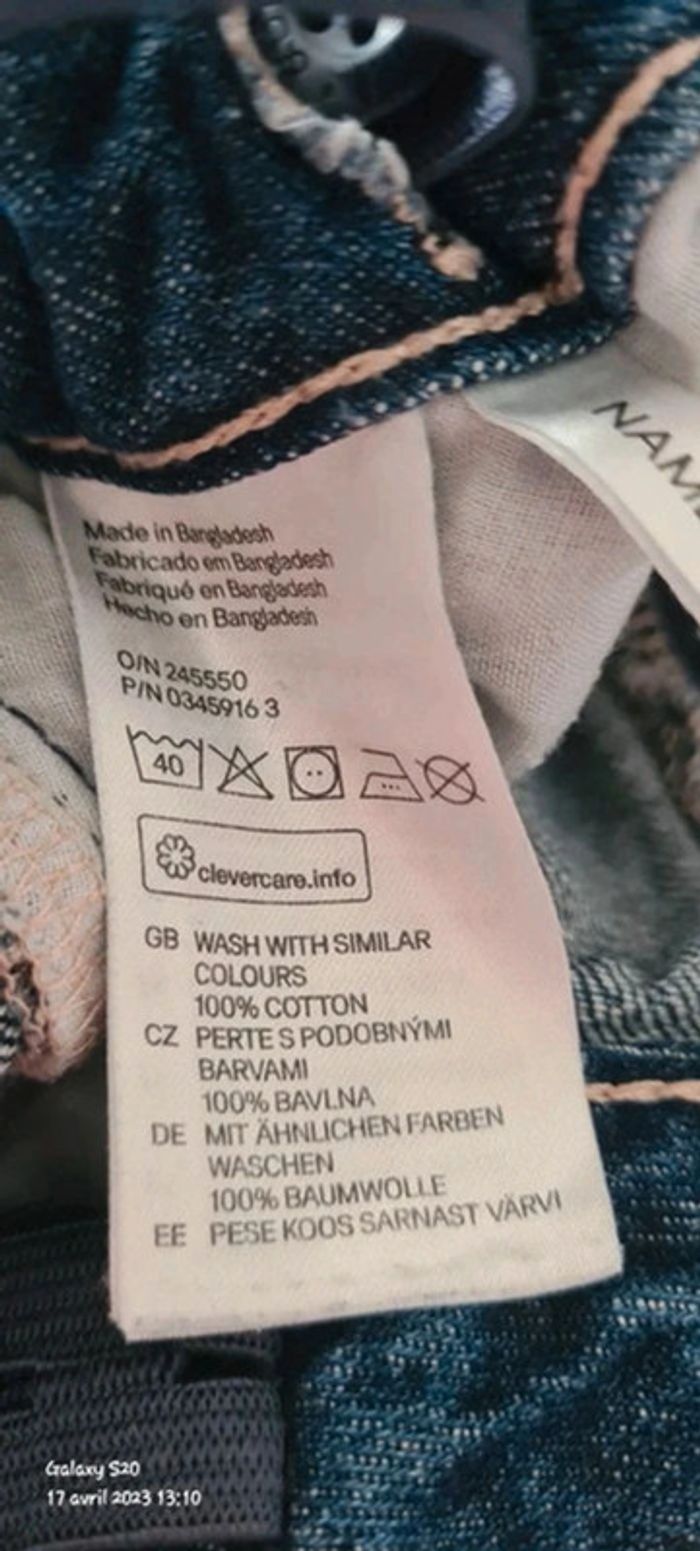 Short en jeans et T.shirt col claudine 8/9A - photo numéro 6