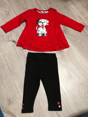 Tee shirt dalmatien et legging