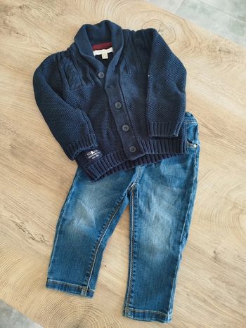 Lot gilet jeans