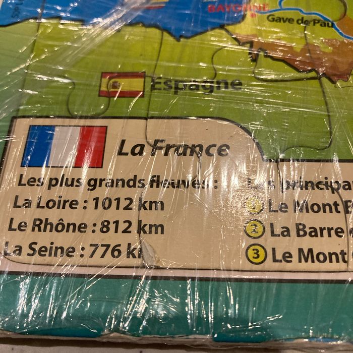 Puzzle la France 29 x 36 cm - photo numéro 2
