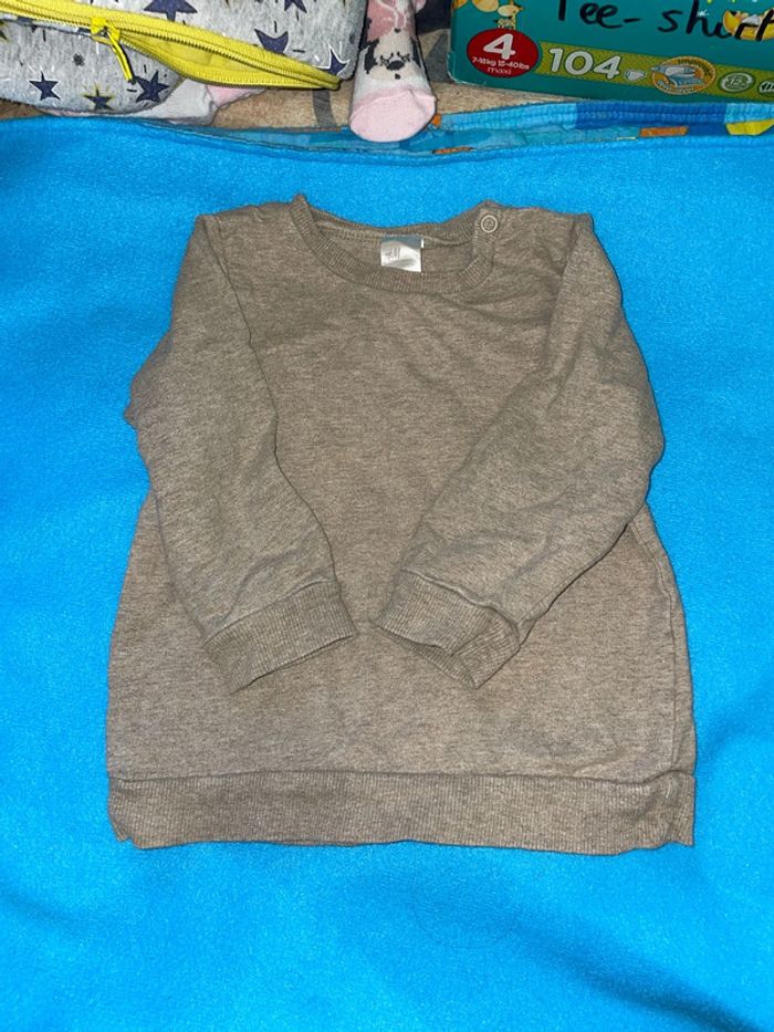 Pull col rond coton