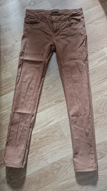 Pantalon slim marron Promod 40