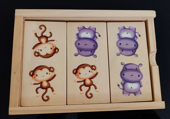 Jeu de dominos en bois - photo numéro 2