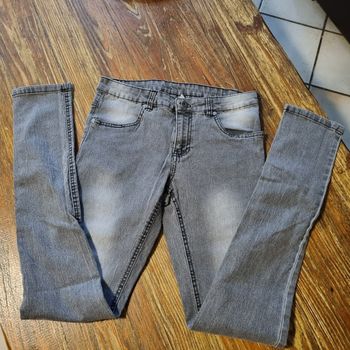 jeans slim gris clair taille S