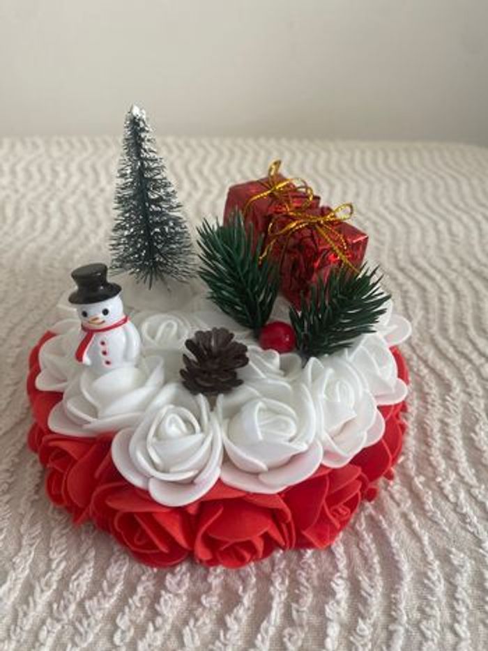 Composition floral noël