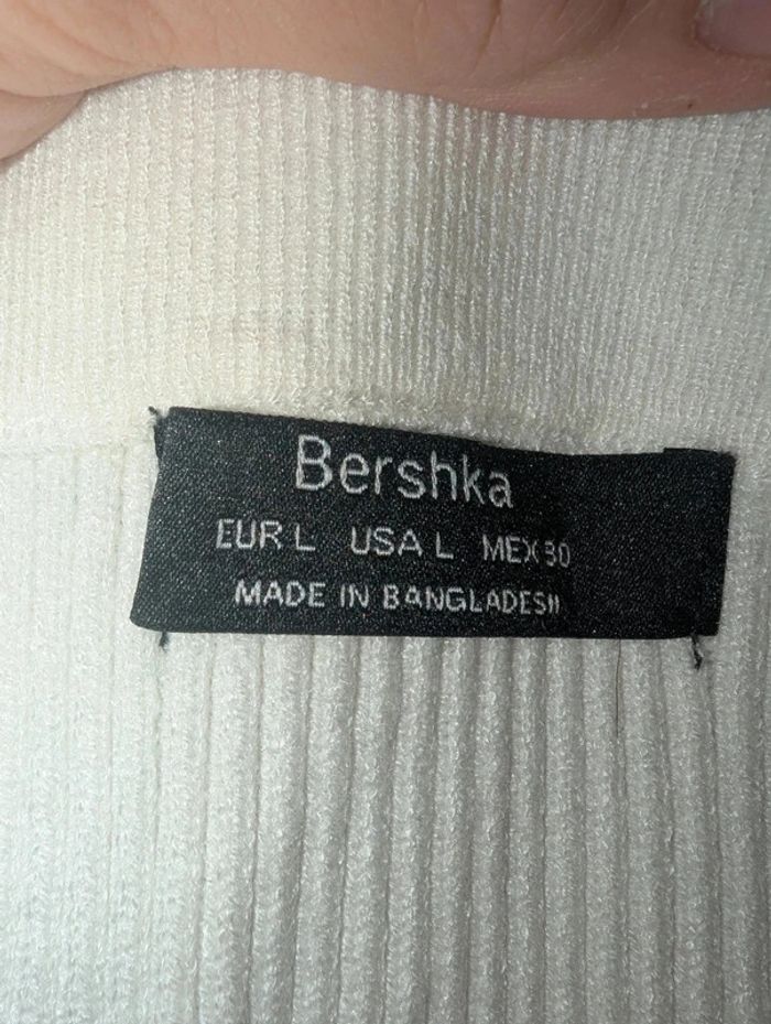 jupe longue Bershka blanc taille L - photo numéro 5
