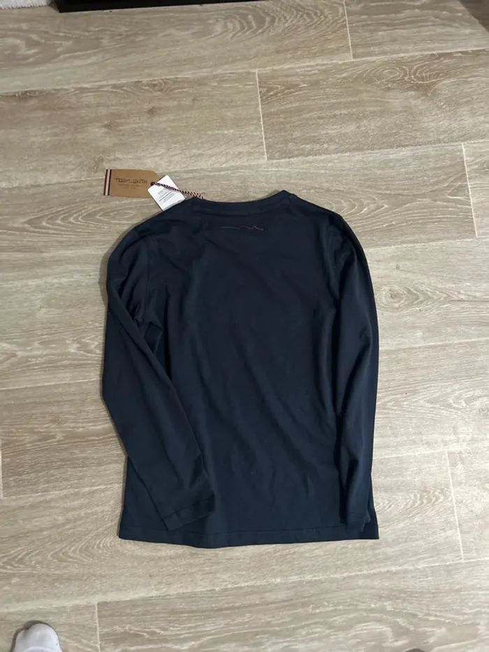 T-shirt à manches longues bleu marine navy Teddy Smith 10ans - photo numéro 3