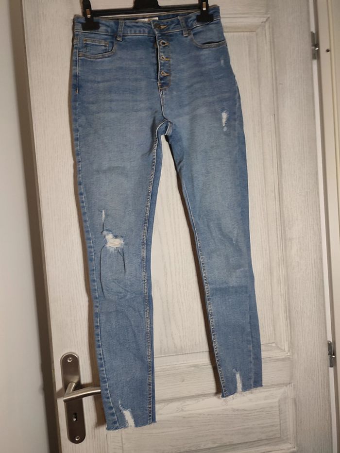 pantalon en jean bleu