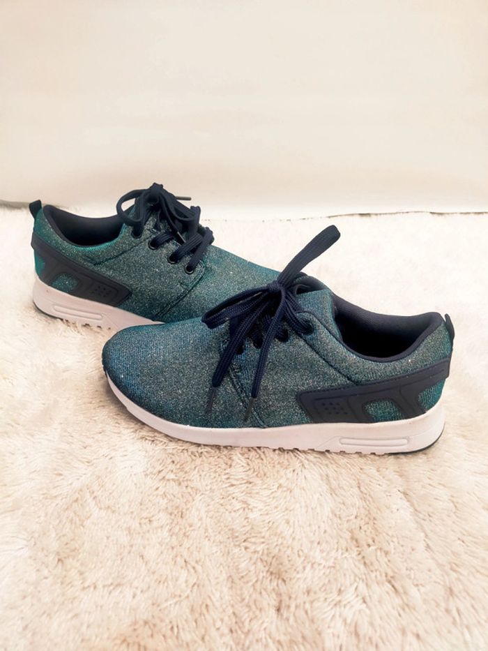 Baskets, sneakers a paillettes Angela Thompson taille 39