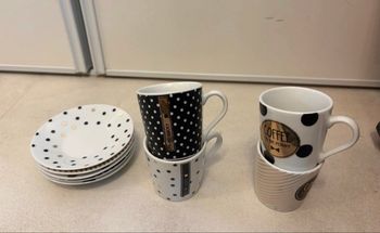 Lot de 4 tasses à café maisons du monde