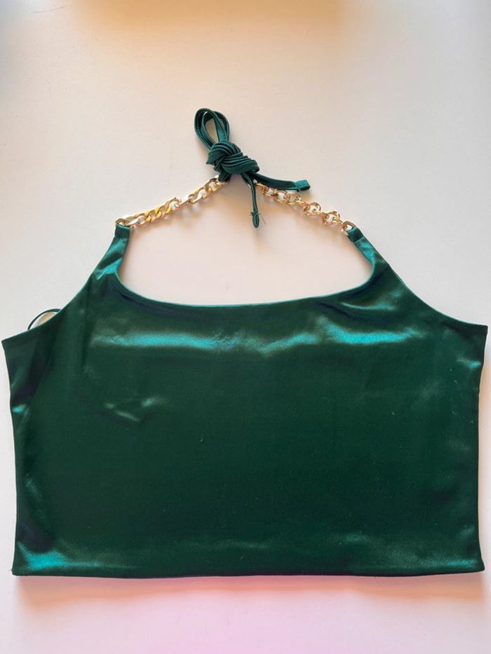 Magnifique Haut bustier vert