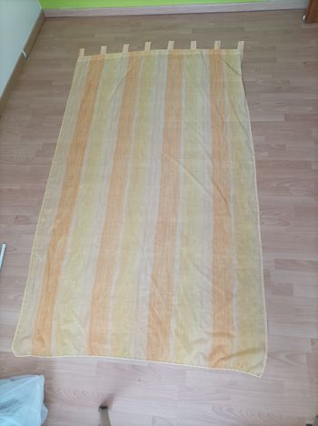 paire de voilage jaune 240x140